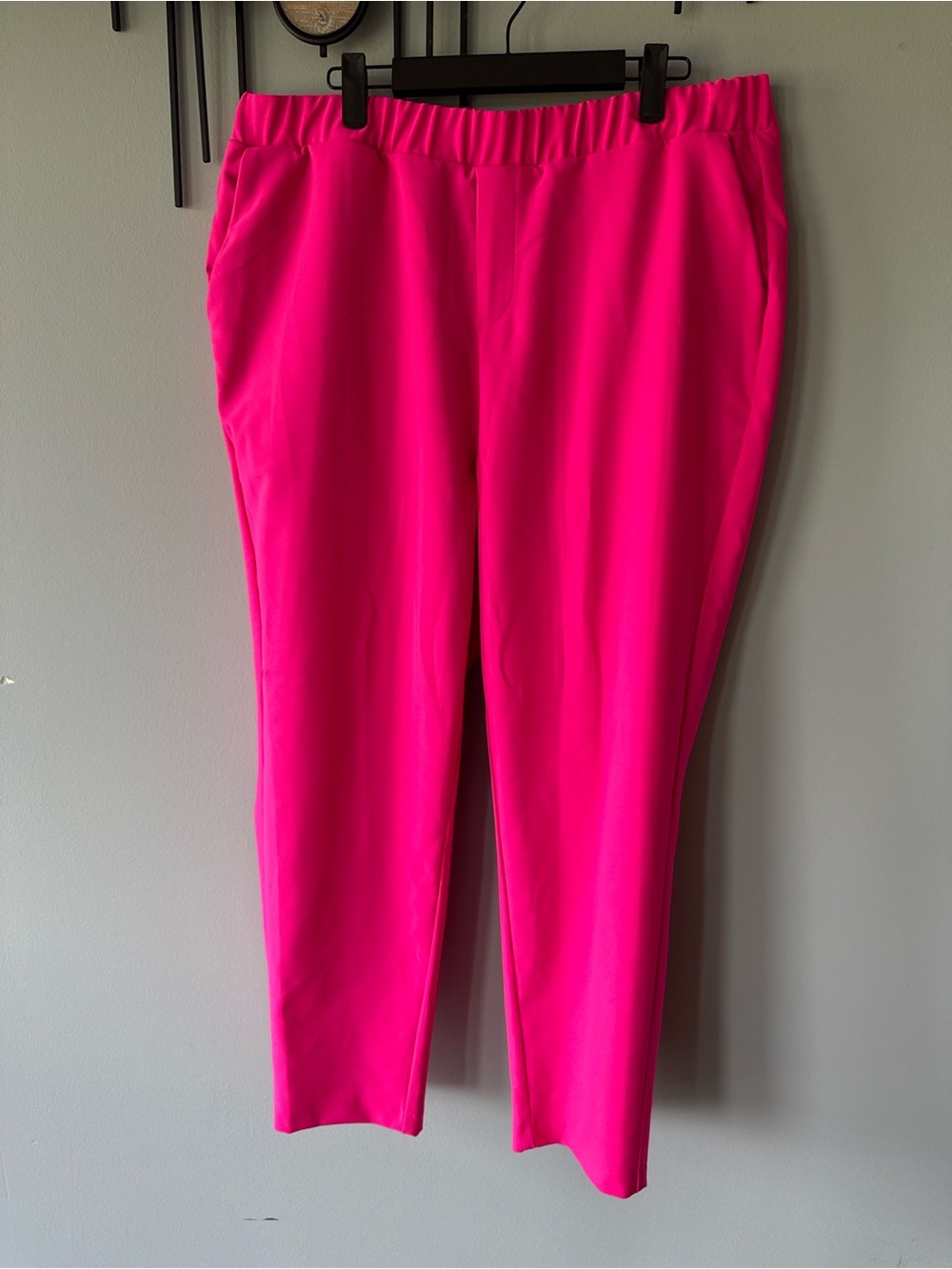 torrid Bright Hot Pink Pull-On Ankle Pants